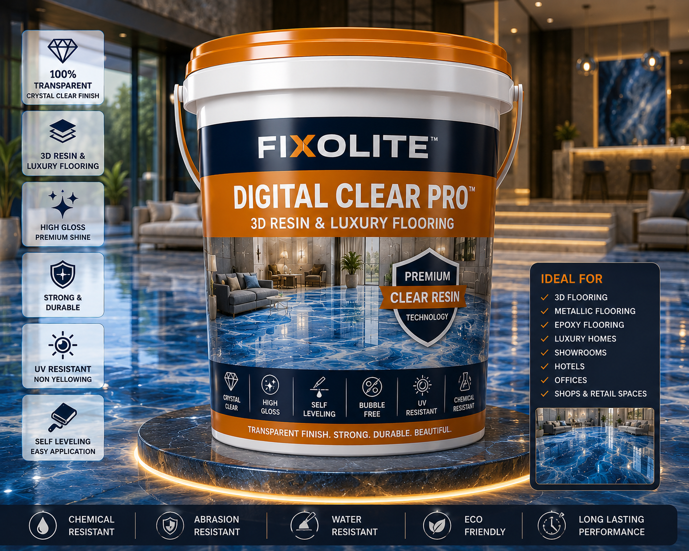 FIXOLITE™ DIGITAL CLEAR PRO™ Epoxy Resin + Hardener